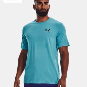 under armour mens blue t ahirt xl
